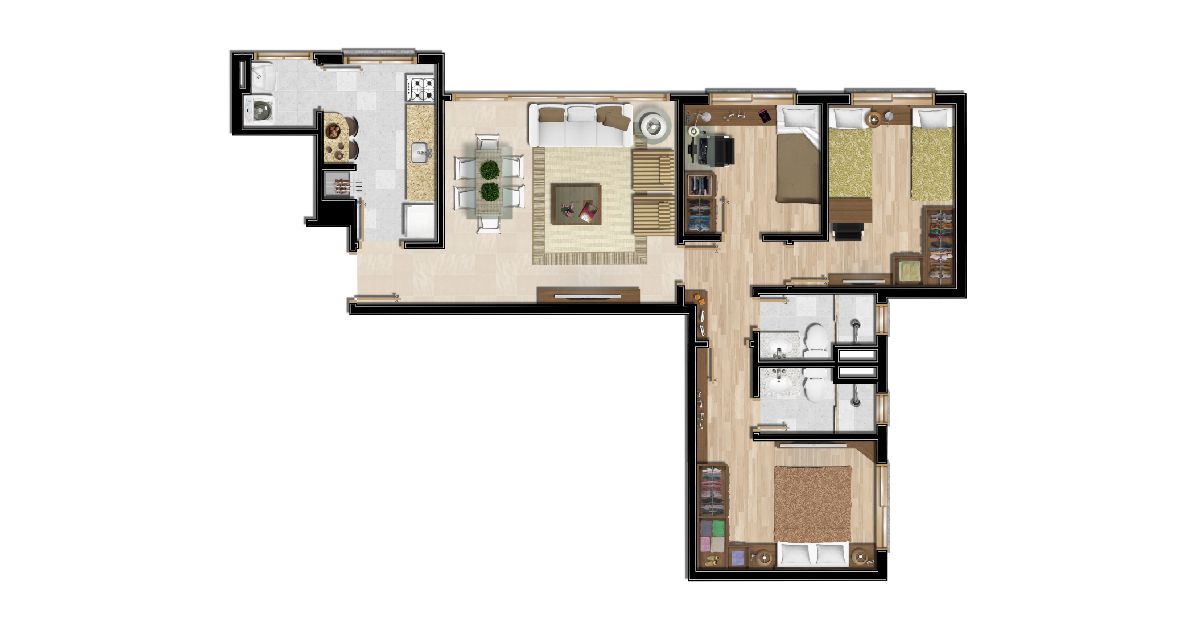 Apartamento 80m²